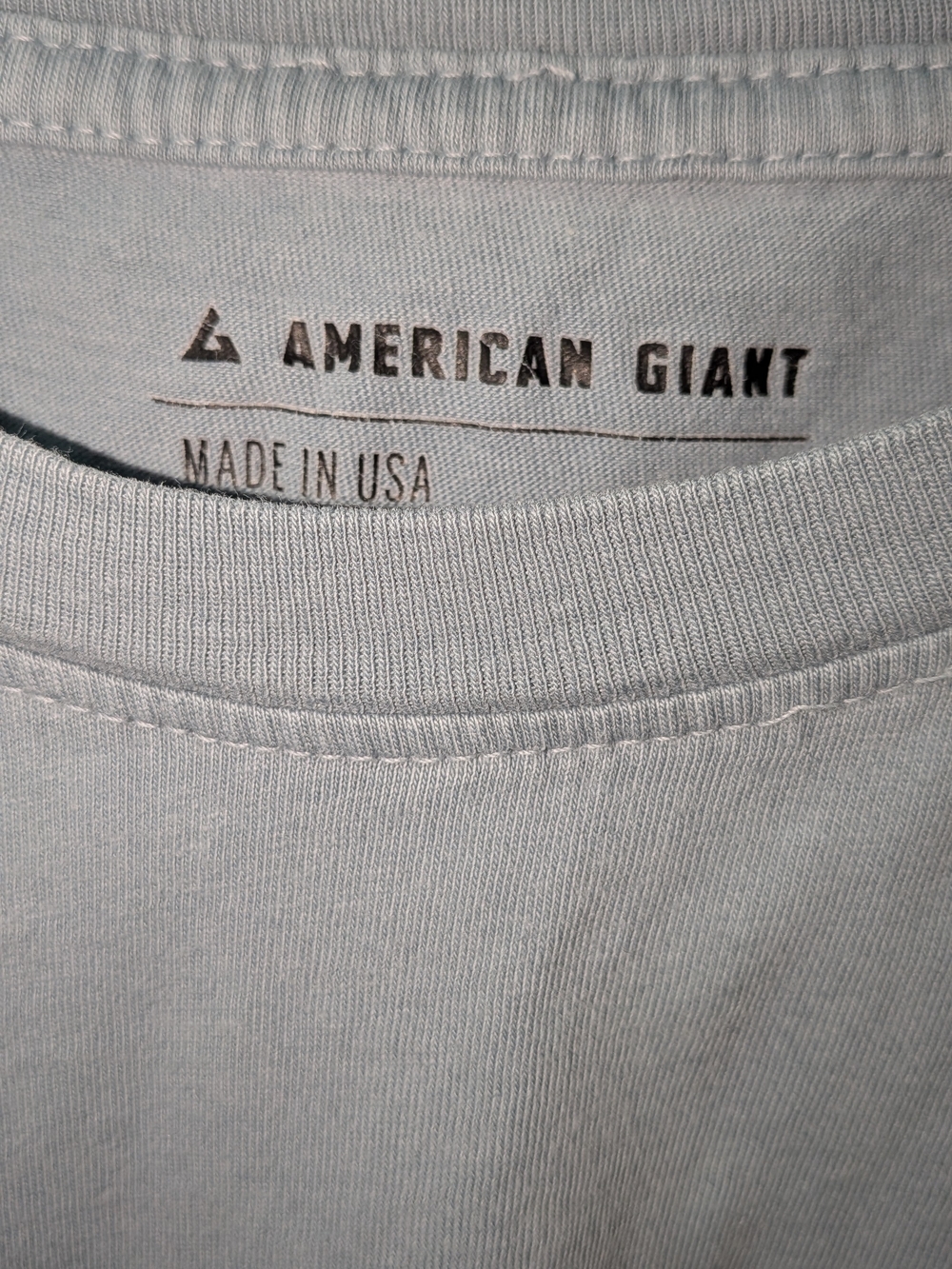 American Giant Men’s Crewneck Tee - Light Blue